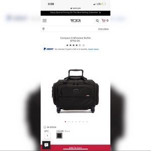 Compact 4 Wheeled Duffel